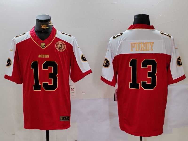 Men's San Francisco 49ers #13 Brock Purdy Red F.U.S.E. Golden Gate Bridge Alternate Vapor Limited Stitched Football Jersey Men's San Francisco 49ers #13 Brock Purdy Red F.U.S.E. Golden Gate Bridge Alternate Vapor Limited Stitched Football Jersey